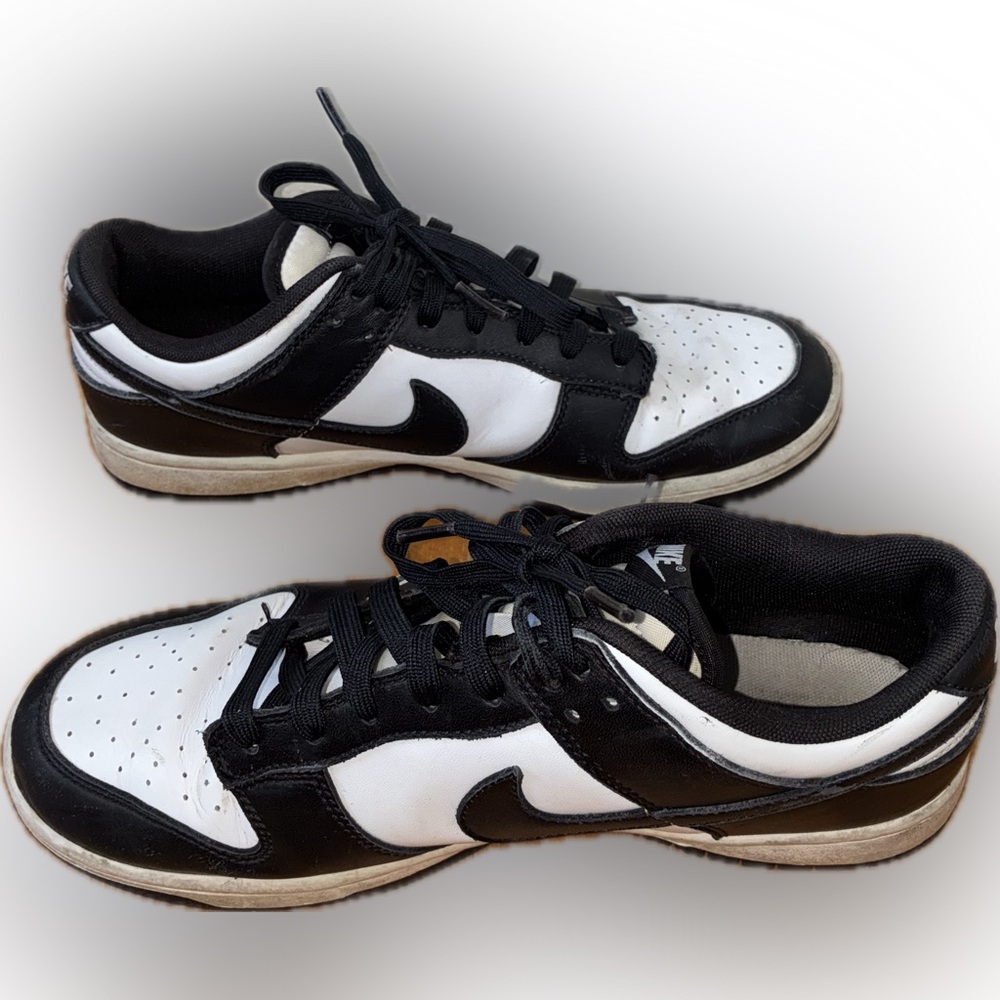 Nike Low Dunk Retro White Black Panda DD1391-100 Men's Sneakers Sz 9 - Picture 3 of 8
